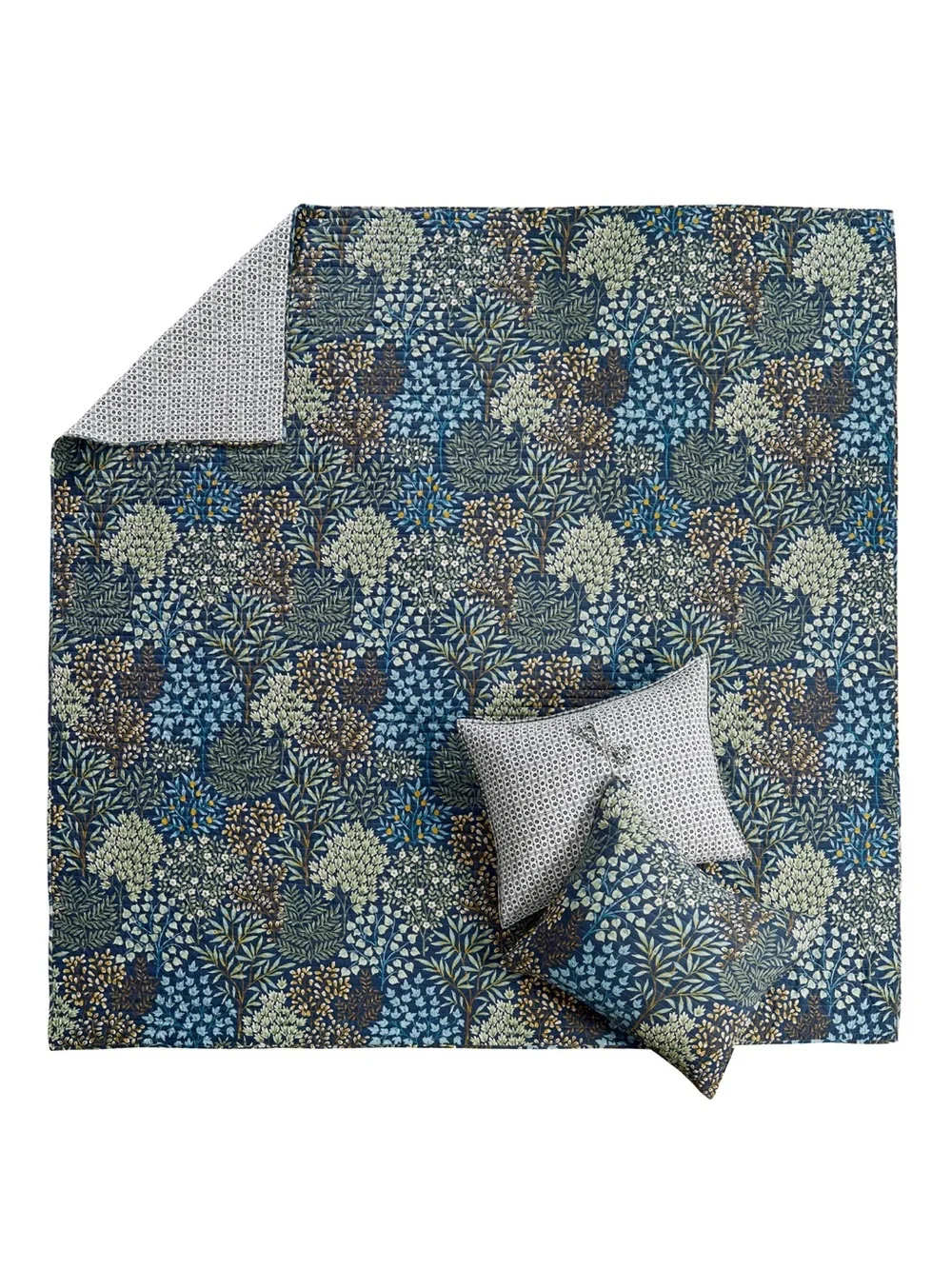 LEVTEX HOME ENGLISH FOREST TWIN QUILT SET COLOR: navy new